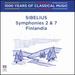 Sibelius: Symphonies 2 & 7 / Finlandia