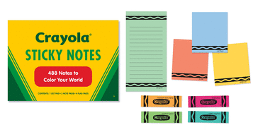Crayola Sticky Notes: 488 Notes to Color Your World