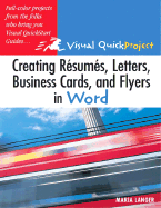 Creating Resumes, Letters, Business Cards, and Flyers in Word