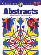 Creative Haven 3-D Abstracts Coloring Book
