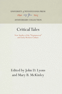 Critical Tales: New Studies of the Heptameron and Early Modern Culture