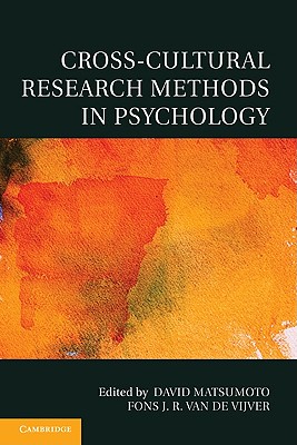 Cross-Cultural Research Methods in Psychology - Matsumoto, David (Editor), and van de Vijver, Fons J. R. (Editor)