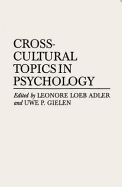 Cross-Cultural Topics in Psychology