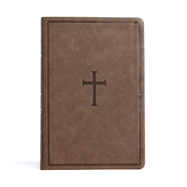CSB Giant Print Reference Bible, Brown Leathertouch, Indexed