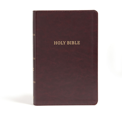 CSB Large Print Personal Size Reference Bible, Burgundy Leathertouch, Classic Edition - Csb Bibles by Holman