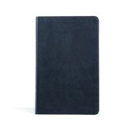 CSB Single-Column Personal Size Bible, Navy Leathertouch