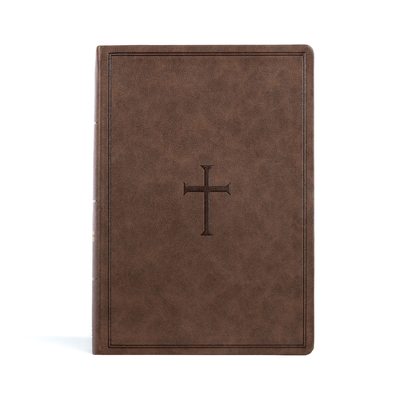CSB Super Giant Print Reference Bible, Brown Leathertouch, Indexed - Csb Bibles by Holman