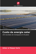 Custo da energia solar