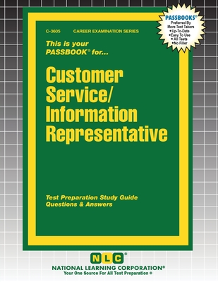 Customer Service/Information Representative - Passbooks (Compiled by)