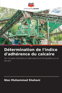 Dtermination de l'indice d'adhrence du calcaire