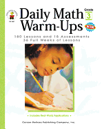Daily Math Warm-Ups, Grade 3: 180 Lessons and 18 Assessments; 36 Weeks of Lessons