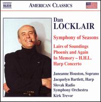 Dan Locklair: Symphony of Seasons; Lairs of Soundings; Phoenix and Again - Jacquelyn Bartlett (harp); Janeanne Houston (soprano); Slovak Radio Symphony Orchestra; Kirk Trevor (conductor)