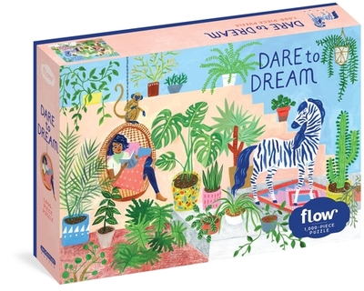Dare to Dream 1,000-Piece Puzzle: (Flow) for Adults Families Picture Quote Mindfulness Game Gift Jigsaw 26 3/8" x 18 7/8" - van der Hulst, Astrid, and magazine, Editors of Flow, and Smit, Irene