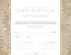 Deacon Ordination Flat Certificate (Pkg 6)