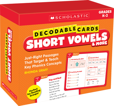 Decodable Cards: Short Vowels & More - Graff, Rhonda