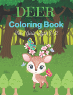 DEER Coloring Book For Girls Ages 8-12: 30+ Coloring pages wonderful activity book for girls (Gifts for Children's)