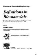 Definitions in Biomaterials - Williams, D F