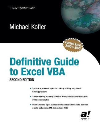 Definitive Guide to Excel VBA - Kofler, Michael