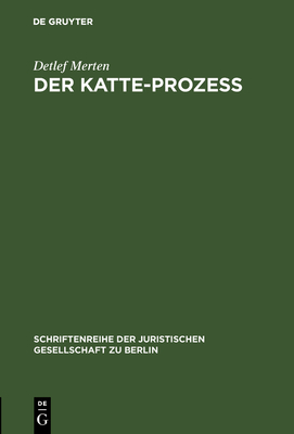 Der Katte-Proze - Merten, Detlef