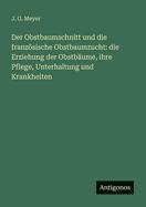 Der Obstbaumschnitt Und Die Franzsische Obstbaumzucht: Die Erziehung Der Obstb?ume, Ihre Pflege, Unterhaltung Und Krankheiten (Classic Reprint)