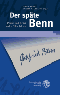 Der Spate Benn: Poesie Und Kritik in Den 50er Jahren