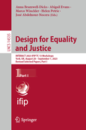 Design for Equality and Justice: INTERACT 2023 IFIP TC 13 Workshops, York, UK, August 28 - September 1, 2023, Revised Selected Papers, Part I