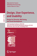 Design, User Experience, and Usability: Design for Diversity, Well-Being, and Social Development: 10th International Conference, Duxu 2021, Held as Part of the 23rd Hci International Conference, Hcii 2021, Virtual Event, July 24-29, 2021, Proceedings...