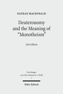 Deuteronomy and the Meaning of 'Monotheism'