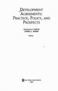 Development Agreements: Practice, Policy, and Prospects