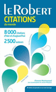 Dictionnaire: Citations Du Monde  Paperback