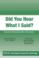 Did You Hear What I Said?: Mastering the Underemphasized Side of Communication