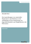 Die Auswirkungen Von Materieller Deprivation Und Defiziten in Der Ausbildung Auf Die Entstehung Von Jugendkriminalitat Und Moglichkeiten Der Pravention - Bruns, Alexander