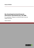 Die chronologische Entwicklung der ffentlichen Sportfrderung in der BRD: Ein qualitativer Vergleich der Sportfrdermittel der letzten 30 Jahre