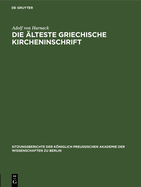 Die ?lteste griechische Kircheninschrift