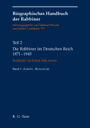 Die Rabbiner Im Deutschen Reich 1871-1945