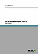 Die Sachsische Verfassung Von 1920