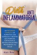 Dieta AntiinflamatoriaFortalecen El Sistema Inmunitario, Protegiendo Su Salud.: Un Programa Completo De Alimentos Con Consejos Y Recetas Que Purifican, (Spanish Edition)