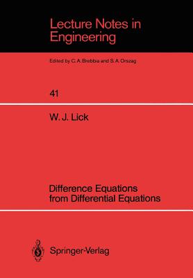 Difference Equations from Differential Equations - Lick, Wilbert J