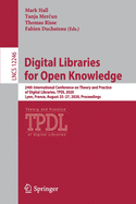 Digital Libraries for Open Knowledge: 24th International Conference on Theory and Practice of Digital Libraries, Tpdl 2020, Lyon, France, August 25-27, 2020, Proceedings