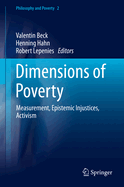 Dimensions of Poverty: Measurement, Epistemic Injustices, Activism