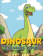 Dinosaur Coloring Book: Fun and Easy Large Print Illustrations for Kids to Adults