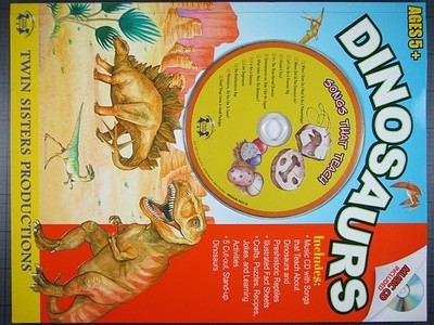 Dinosaurs Songs That Teach Activity Book & Music CD Set - Twin Sisters (Producer)