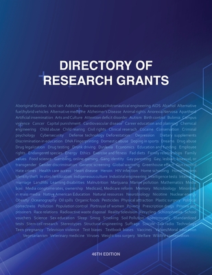 Directory of Research Grants - Schafer, Louis S (Editor), and Schafer, Anita (Contributions by)