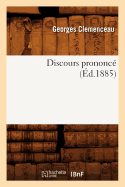 Discours Prononc? (?d.1885)