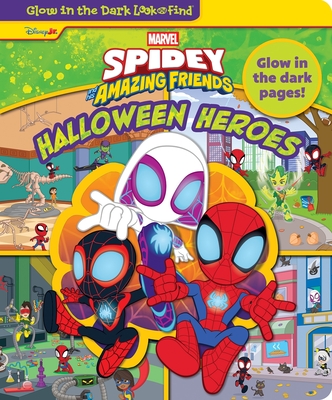 Disney Junior Marvel Spidey and His Amazing Friends: Halloween Heroes Glow in the Dark Look and Find - Pi Kids