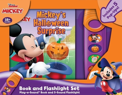 Disney Junior Mickey Mouse Clubhouse: Mickey's Halloween Surprise Book and 5-Sound Flashlight Set - Pi Kids