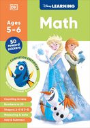 Disney Learning Math (Ages 5-6): Kindergarten Counting, Measuring, Add & Subtract Workbook for Kids, Curriculum-Based