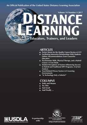 Distance Learning - Volume 14 Issue 4 2017 - Simonson, Michael (Editor), and Schlosser, Charles (Editor)