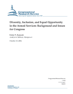 Diversity, Inclusion, and Equal Opportunity in the Armed Services: Background and Issues for Congress: R44321