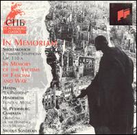 Dmitry Shostakovich: Chamber Symphony Op. 110a "In Memory of the Victims of Fascism and War" - St. Petersburg Camerata; Saulius Sondeckis (conductor)